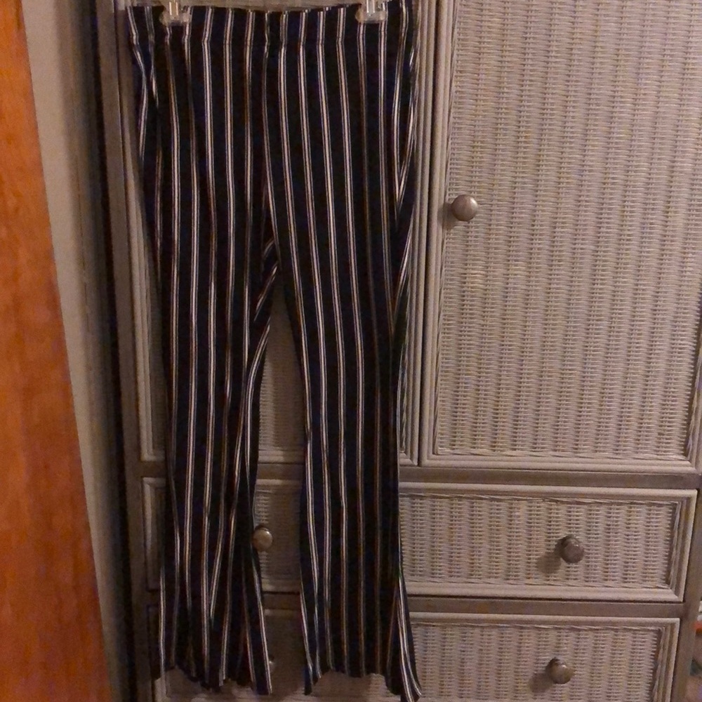 Black and white bellbottoms